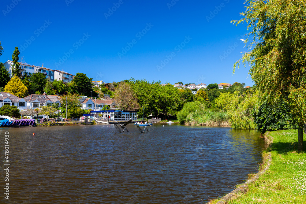 Newquay Boating Lake Cornwall UK