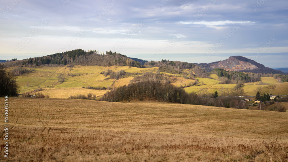 Góry Kaczawskie - widoki z Różanki (Radomierz)