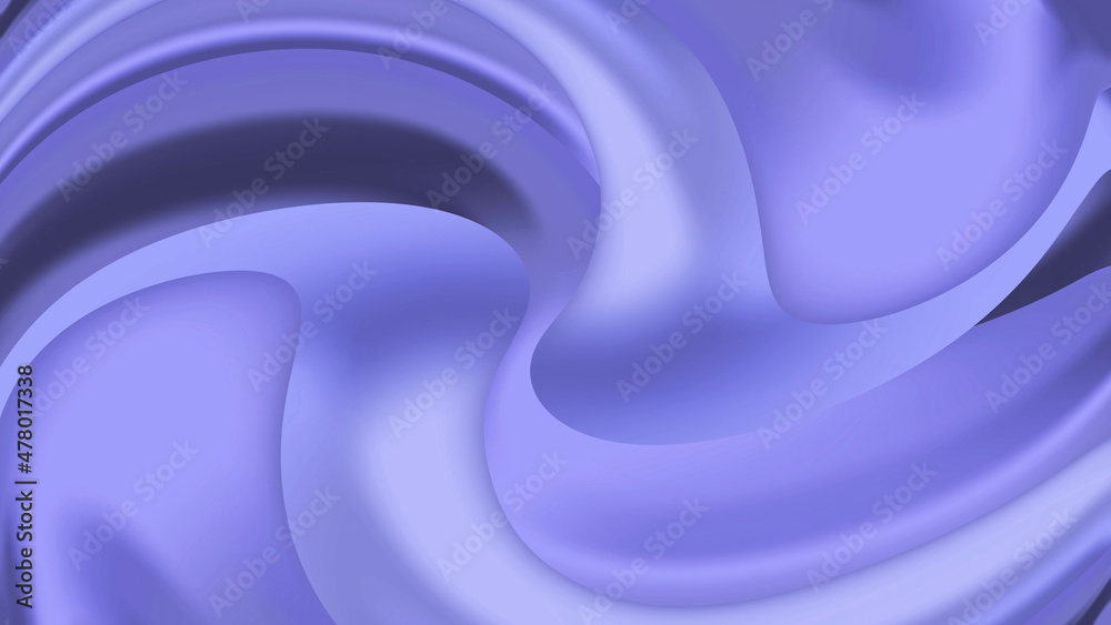 Abstract Very Peri luxury background with fluid neon swirling twirl. Trendy color of the year 2022. Innovation technology concept. Premium futuristic backdrop. Modern art digital screens wallpaper.