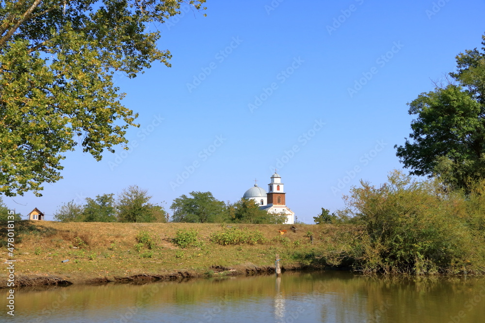 Traditional village in the Danube delta in Romania