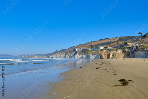 La plage de pismo, en californie aux etats unis d'amérique