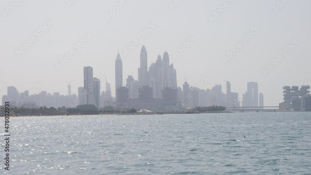 Dubai Marina Skyline from Sea Dubai Marina Skyline from Sea