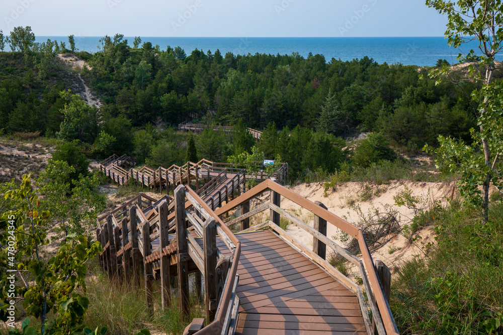 custom made wallpaper toronto digitalWest Beach Dune Succession Trail, Indiana Dunes National Park lake shore in Summer.