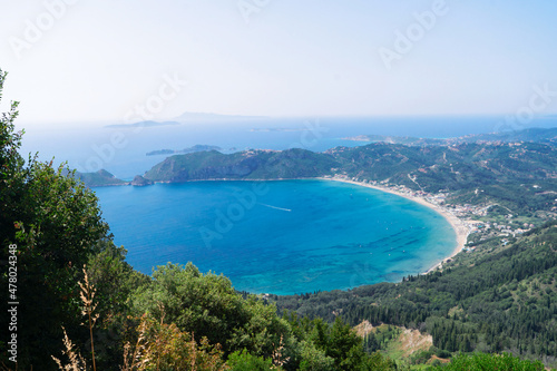 Fototapeta Naklejka Na Ścianę i Meble -  Agios Georgios Pagon beach in Corfu island, Greece