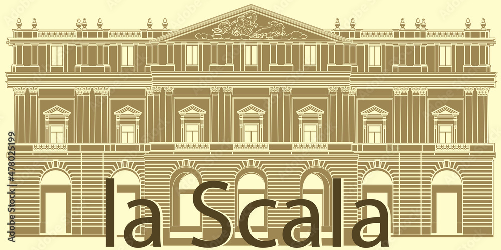 Exterior of La Scala