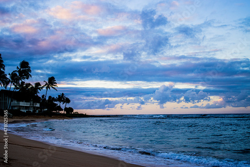 Poipu Beach Sunset photo