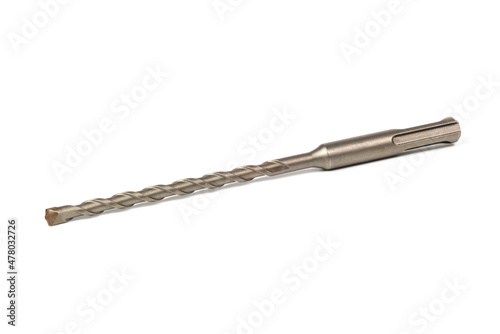 Drill bit for perforator work isolated on white background