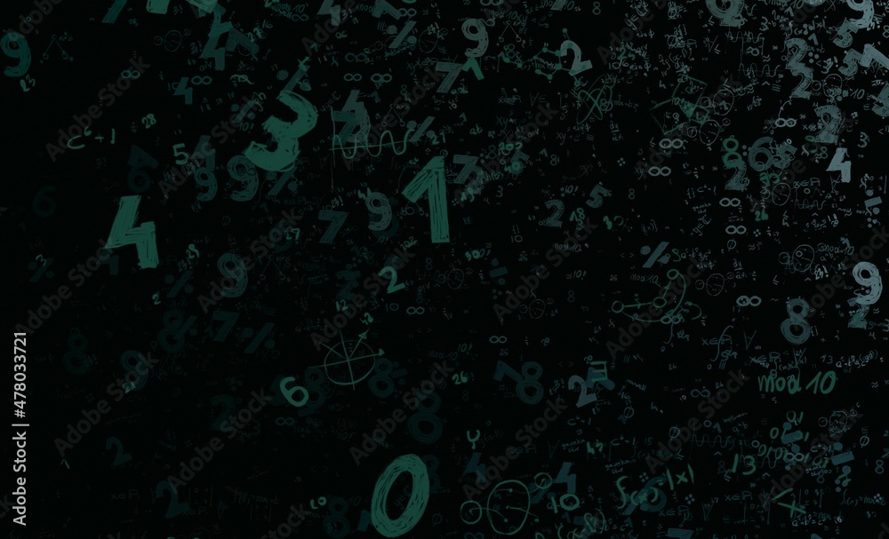 Numbers hand drawing with math symbols on colorful background. Numbers hand drawing with math symbols on colorful background.