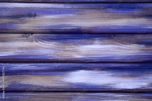 multicolored,old,worn wooden background,with the color of the year Very Pery ,texture with horizontal lines photo