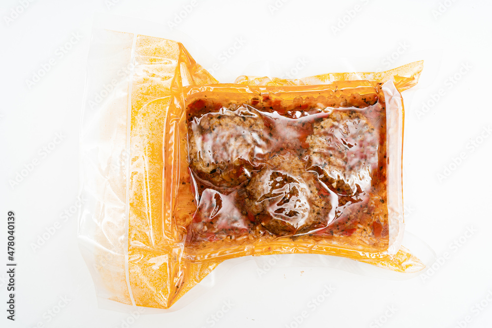 Delicious Rice portion with meatballs prepared and ready to eat vacuum packed. Concept healthy food, fast food, ready to eat. Delicious Rice portion with meatballs prepared and ready to eat vacuum packed. Concept healthy food, fast food, ready to eat.