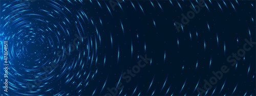 Abstract neon background. Maze design. The texture of circles made of dots, broken lines. A fingerprint. Banner for technology, medicine, social networks, landing pages of websites. Vector