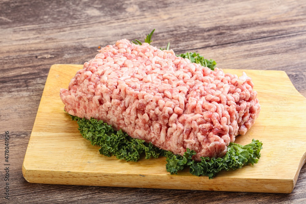 Raw pork minced meat for cooking Raw pork minced meat for cooking