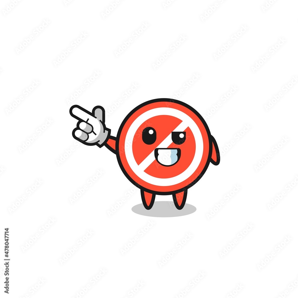 stop sign mascot pointing top left stop sign mascot pointing top left
