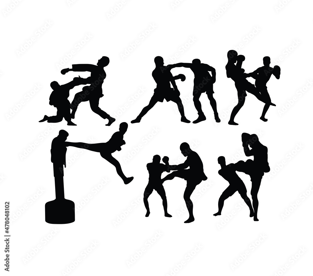 Free Boxing Sport activity, art vector design
