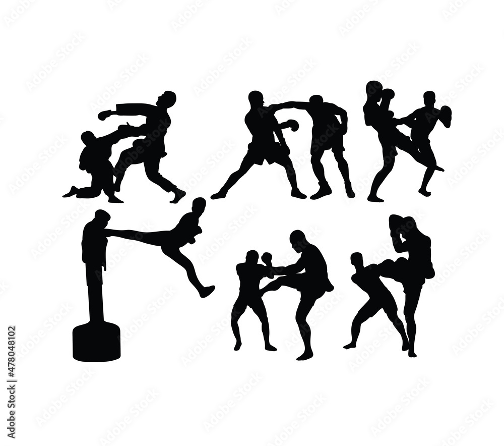 Free Boxing Sport activity, art vector design Stock Vector | Adobe Stock
