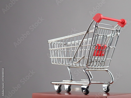 shopping cart with clipping path