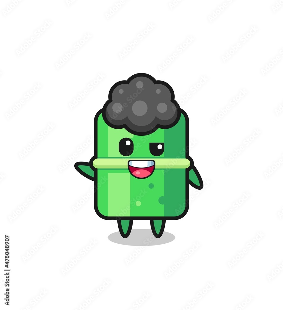bamboo character as the afro boy bamboo character as the afro boy