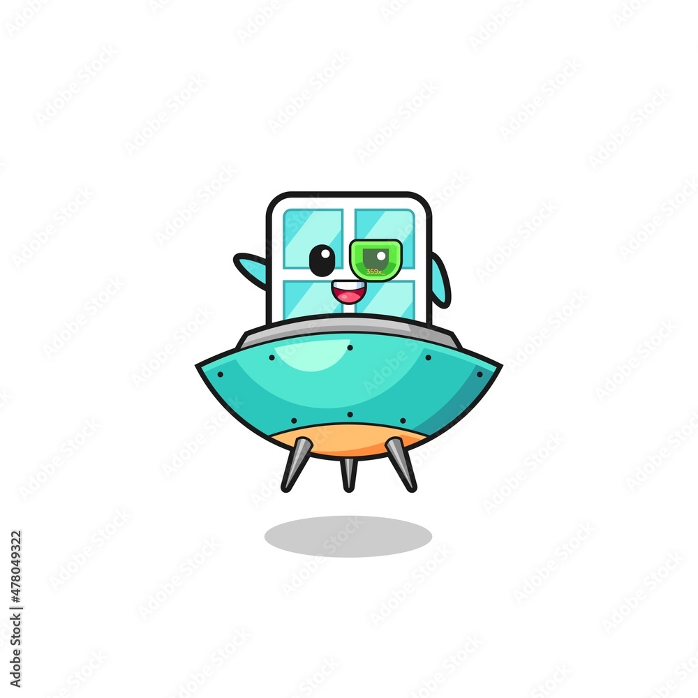 window cartoon riding a future spaceship window cartoon riding a future spaceship