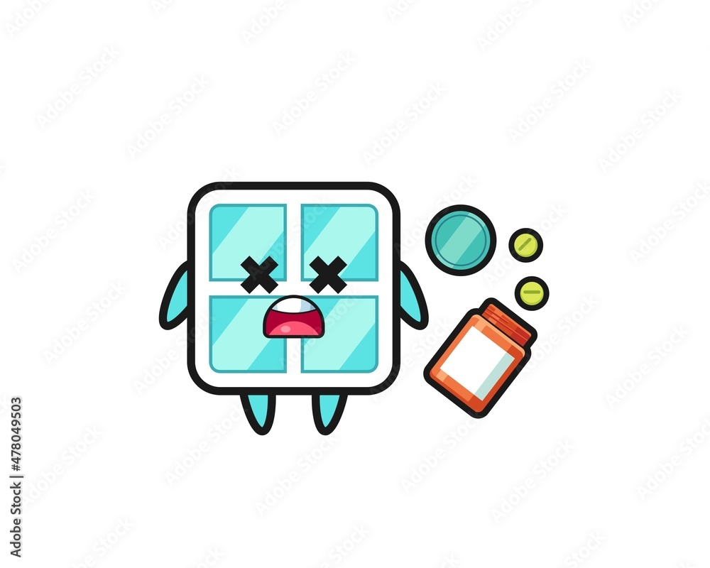 illustration of overdose window character illustration of overdose window character