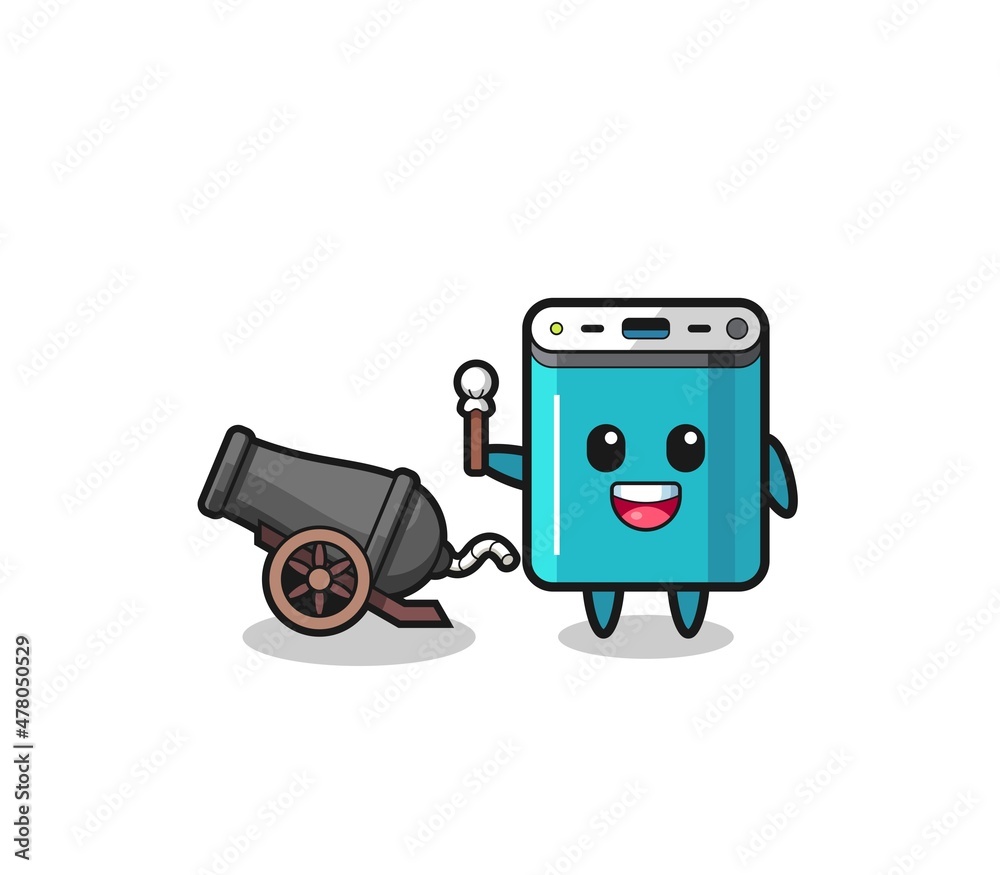 cute power bank shoot using cannon cute power bank shoot using cannon