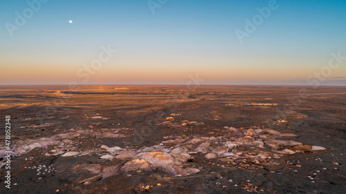 Drone shot of Coober Pedy Caravan Park South Australia