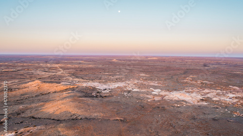 Drone shot of Remote Road Coober Pedy South Australia