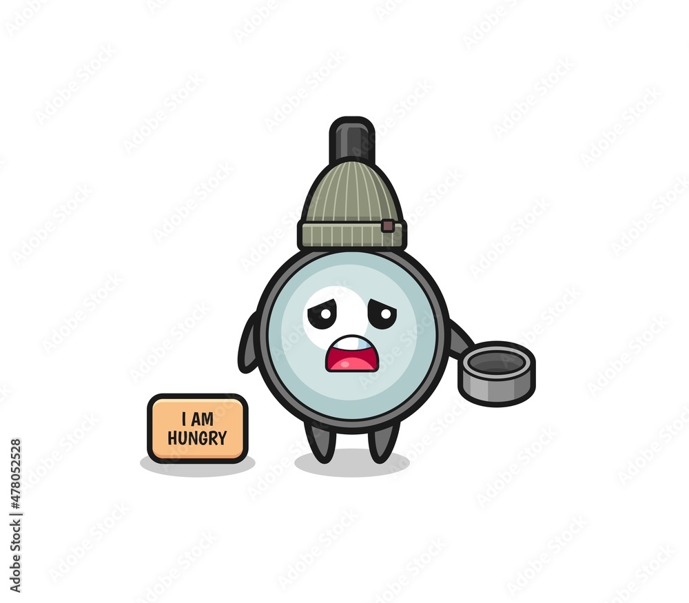 cute magnifying glass beggar cartoon character cute magnifying glass beggar cartoon character