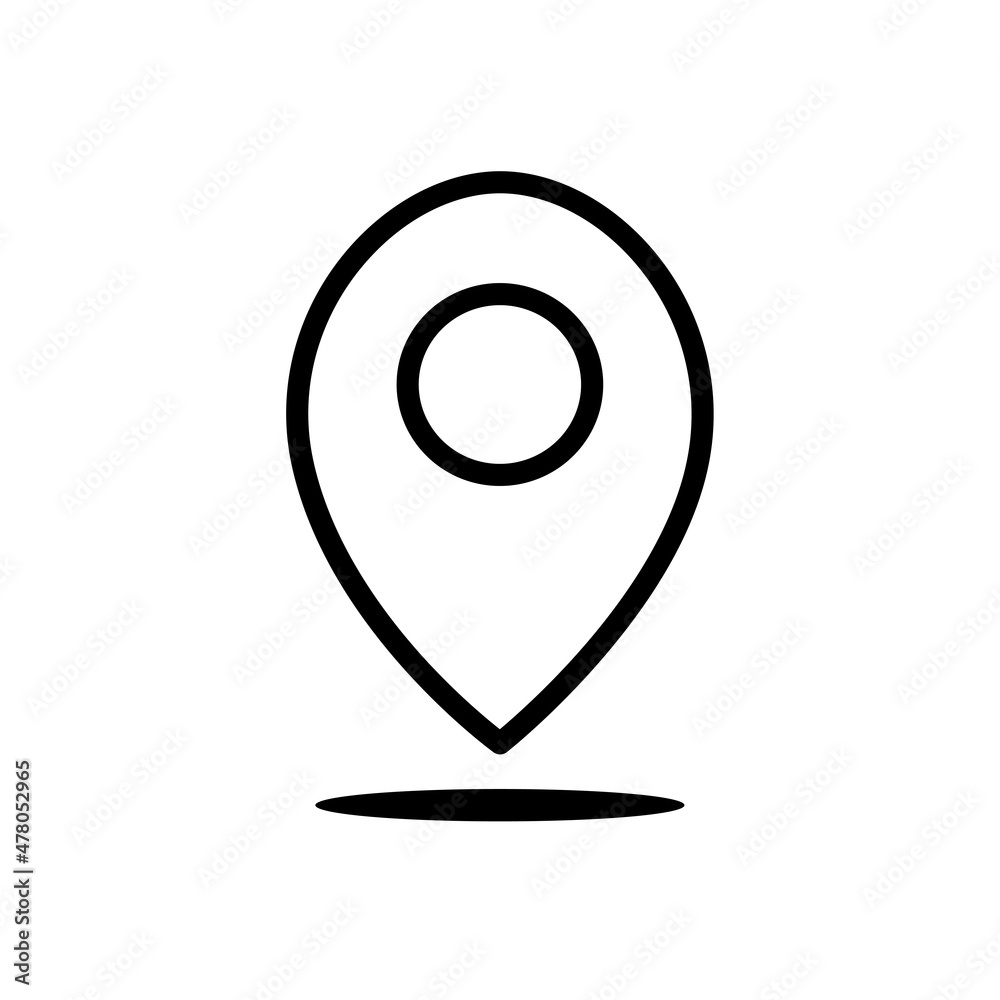 Location icon. Navigation concept. App button. Place pin. Position symbol. Flat art. Vector illustration. Stock image. Location icon. Navigation concept. App button. Place pin. Position symbol. Flat art. Vector illustration. Stock image.