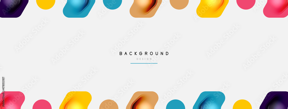 Color arrow shapes on white backdrop. Minimal geometric abstract background. Vector illustration for wallpaper banner background or landing page
