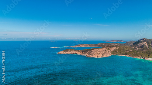 Drone shot of Thistle Cove Cape Le Grand Western Australia