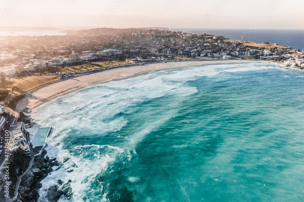 Long Exposure Drone Photo of Bondi Beach Long Exposure Drone Photo of Bondi Beach