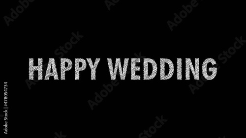 HAPPY WEDDING タイトルアニメーション