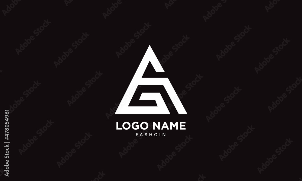 AG logo letter, GA monogram logo, modern initials letter logo design. AG logo letter, GA monogram logo, modern initials letter logo design.