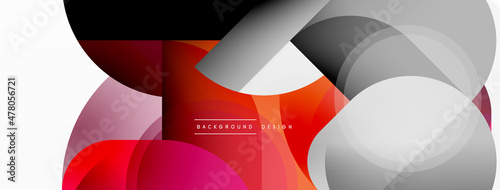 Geometrical minimal wallpaper. Geometric shapes. Vector illustration for wallpaper banner background or landing page