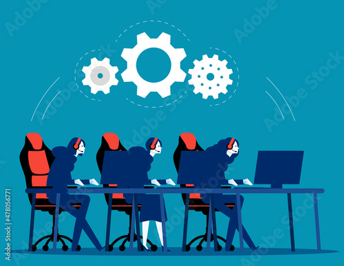 Esports team and tournamentOnline sport vector illustration concept