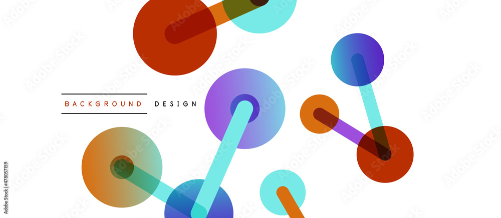 Line points connections geometric abstract background. Circles connected by lines. Trendy techno business template for wallpaper, banner, background or landing Line points connections geometric abstract background. Circles connected by lines. Trendy techno business template for wallpaper, banner, background or landing