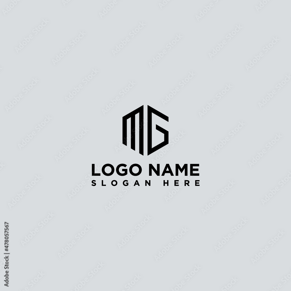 mg letter logo design mg letter logo design