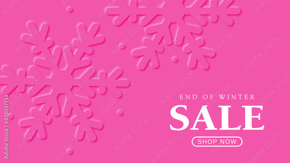 A winter sale vector banner background. Concept design for seasonal promotion. Winter sale text and snowflakes composition. A winter sale vector banner background. Concept design for seasonal promotion. Winter sale text and snowflakes composition.