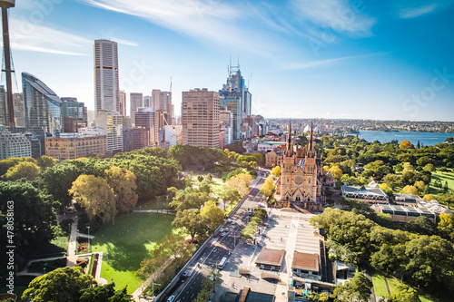 Drone Shot of Sydney CBD