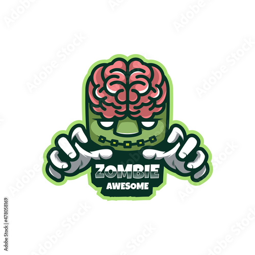 Illustration vector graphic of Zombie, good for logo design.