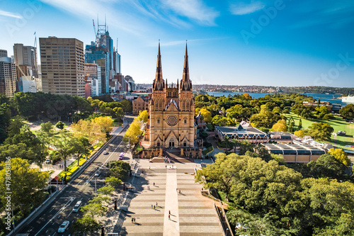 Drone Shot of St Mary's Cathedral photo