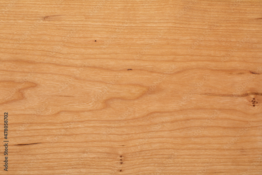 Naklejka premium Wooden plank natural texture background. Cherry wood plank texture.