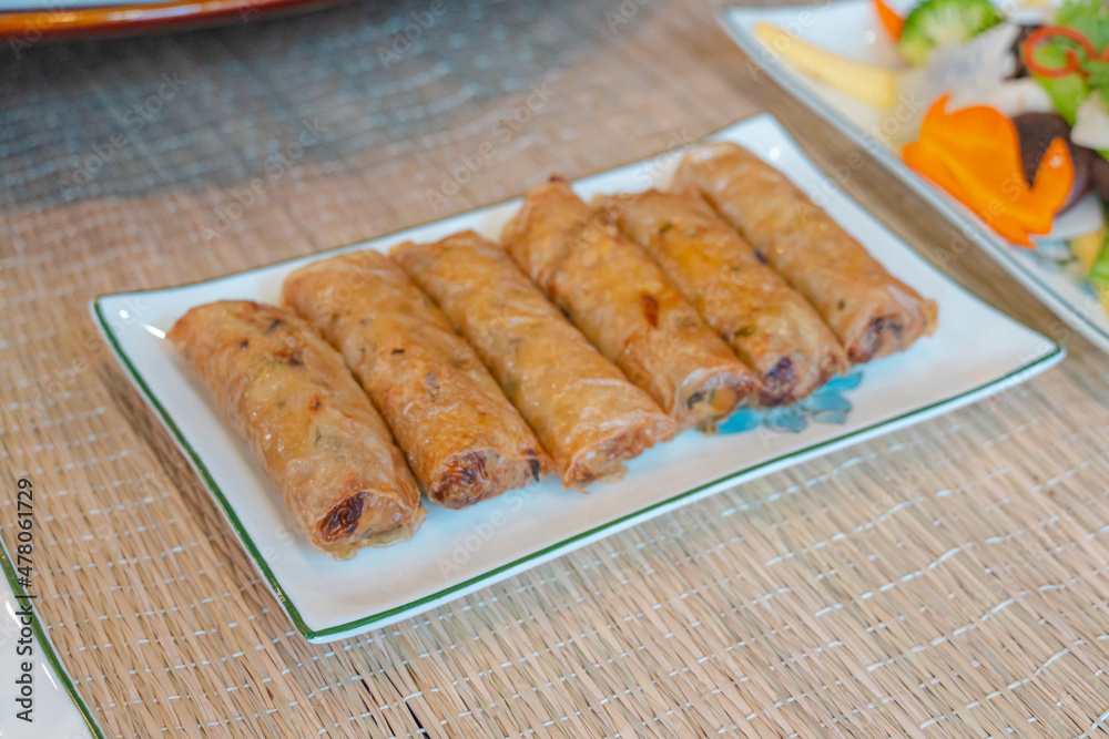 Traditional cuisine at Tet holiday of Northern Vietnam family