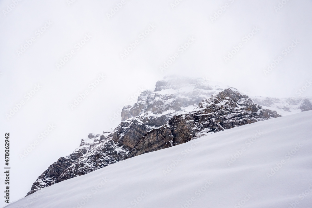 mountain peak in the swiss alps in Canton Uri