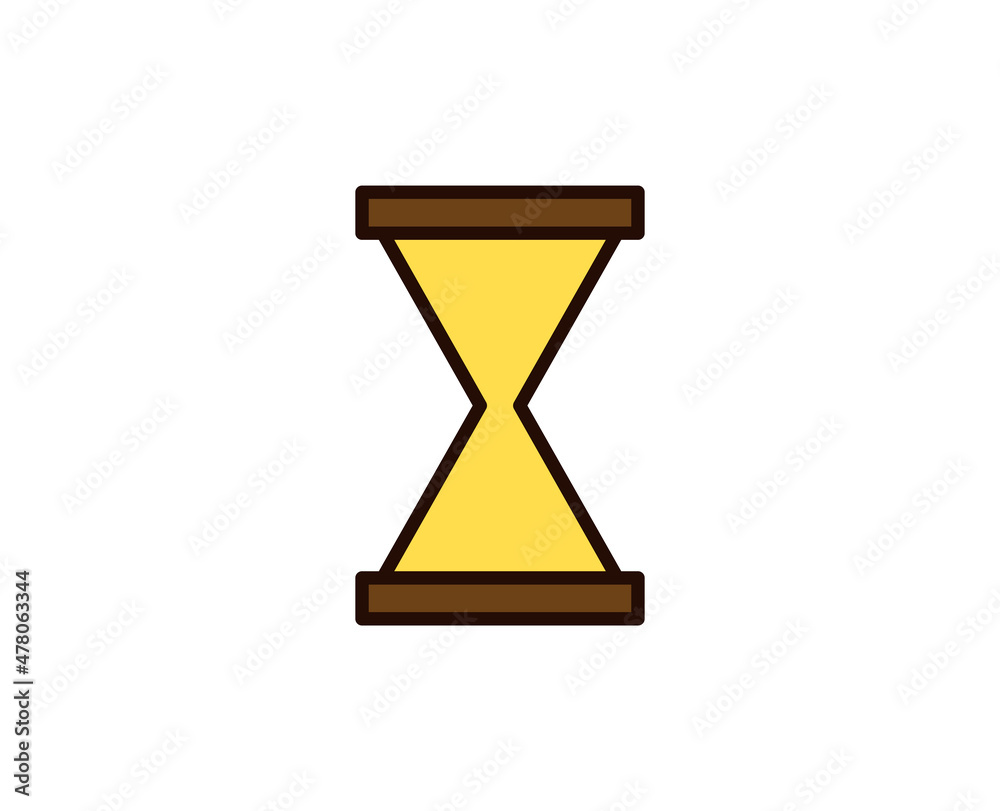 Sand watch flat icon. Single high quality outline symbol for web design or mobile app. Sand watch thin line signs for design logo, visit card, etc. Outline pictogram EPS10 Sand watch flat icon. Single high quality outline symbol for web design or mobile app. Sand watch thin line signs for design logo, visit card, etc. Outline pictogram EPS10