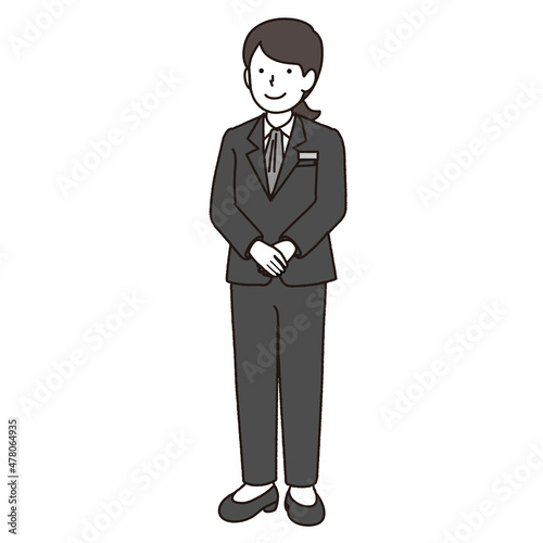 タクシーの運転手の女性