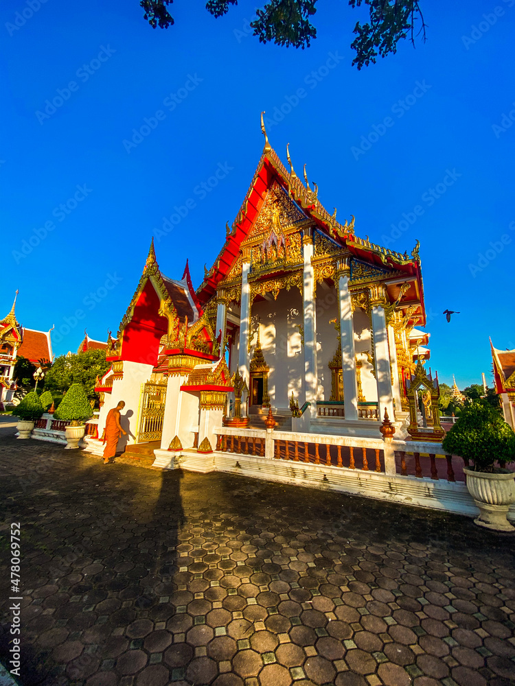 Naklejka premium Wat Chalong temple in Phuket, Thailand