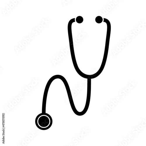 Stethoscope icon isolated on white background