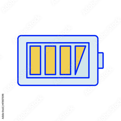 Battery low Vector icon which is suitable for commercial work and easily modify or edit it