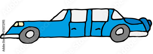 Blue big car